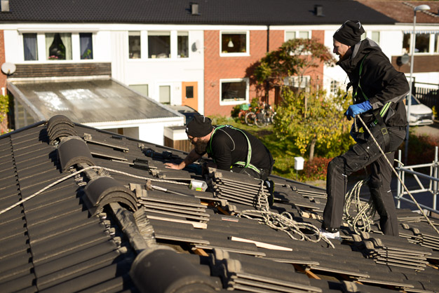 installation av takfästen